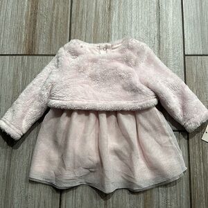 Cat & Jack Pink Faux Fur Dress